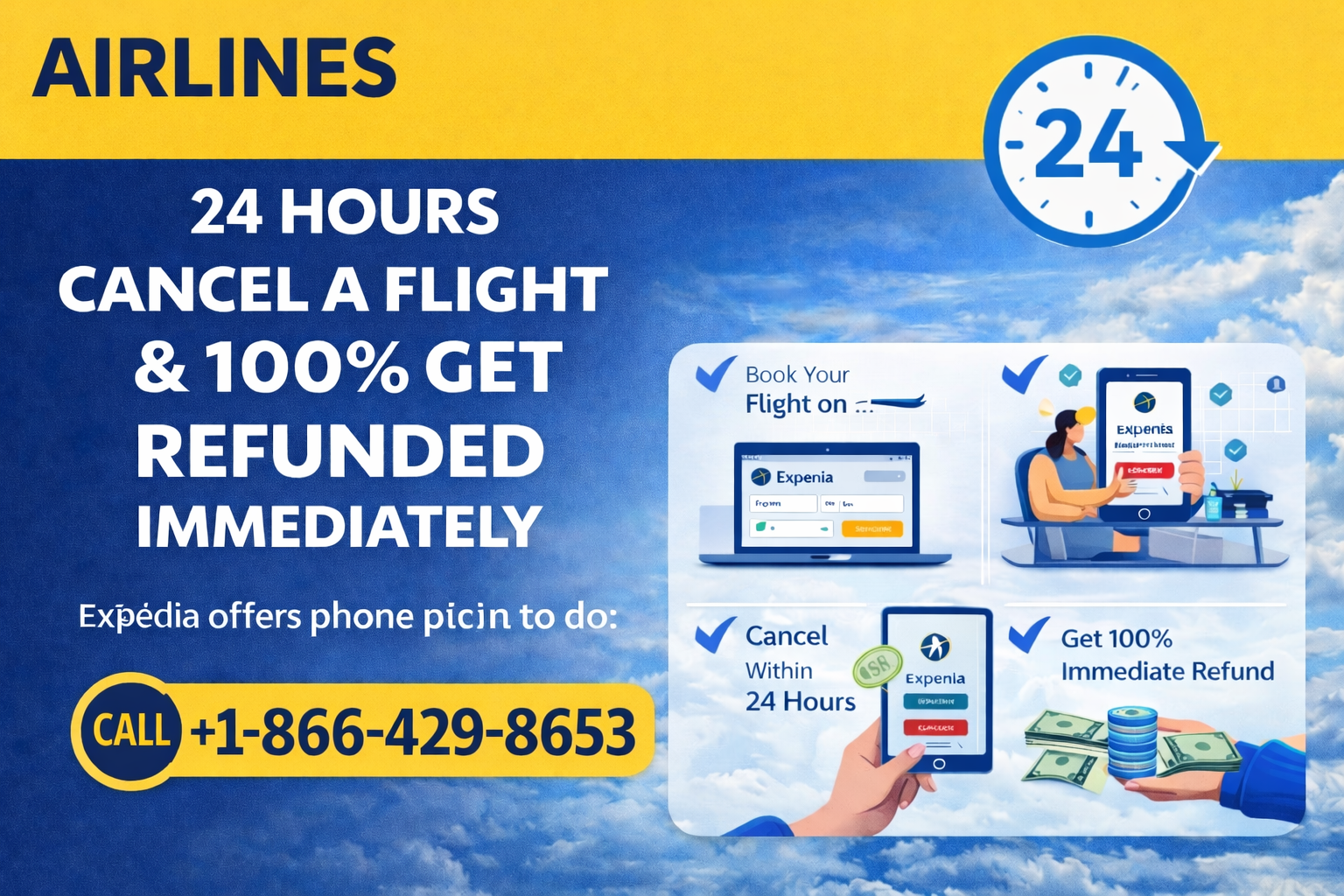 Cancel Expedia Flight Within 24 Hours & Get 100% Refund